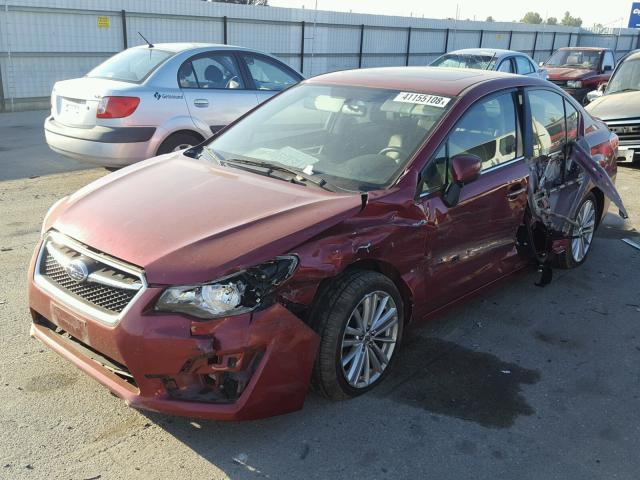 JF1GJAN6XFH005799 - 2015 SUBARU IMPREZA LI MAROON photo 2