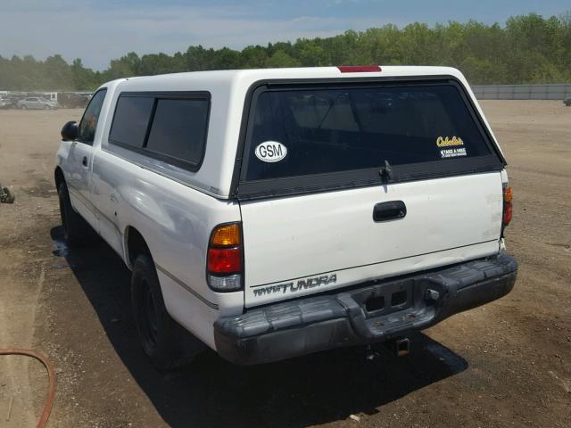 5TBJN32113S434225 - 2003 TOYOTA TUNDRA WHITE photo 3