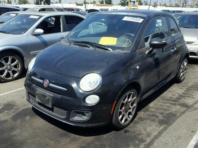 3C3CFFBR9CT116397 - 2012 FIAT 500 SPORT BLACK photo 2