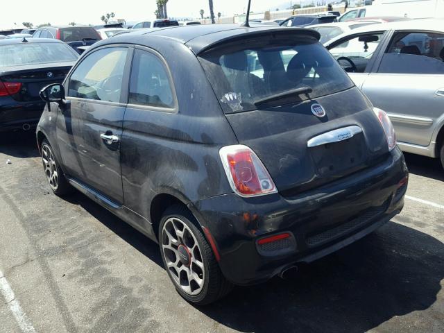 3C3CFFBR9CT116397 - 2012 FIAT 500 SPORT BLACK photo 3