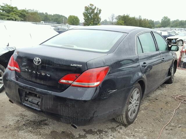 4T1BK36B36U062454 - 2006 TOYOTA AVALON BLACK photo 4