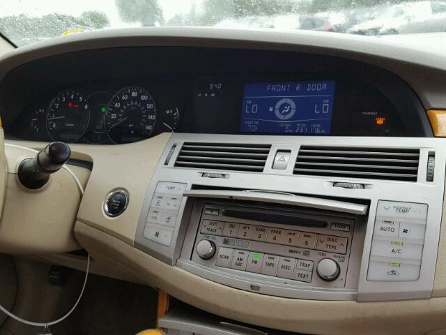 4T1BK36B36U062454 - 2006 TOYOTA AVALON BLACK photo 9