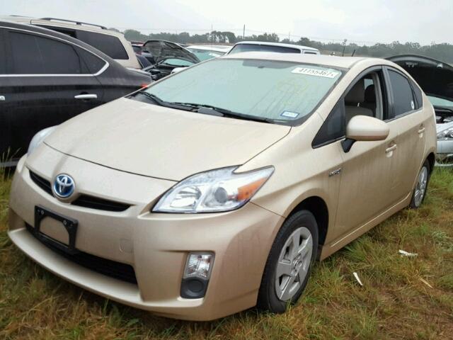 JTDKN3DU7A0043955 - 2010 TOYOTA PRIUS TAN photo 2