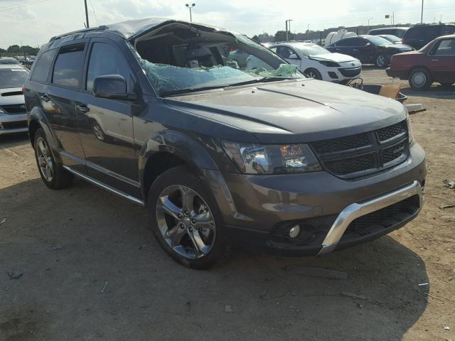 3C4PDDGG4HT563015 - 2017 DODGE JOURNEY CR GRAY photo 1