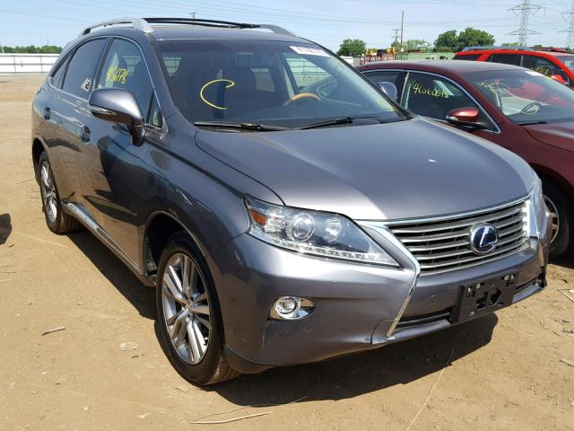 2T2BC1BA1FC001311 - 2015 LEXUS RX 450H GRAY photo 1