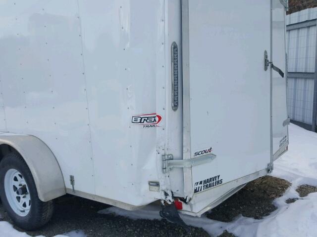 542BC1628GB015248 - 2016 BRAV TRAILER WHITE photo 9