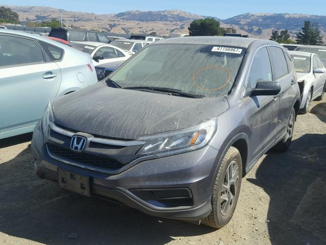 2HKRM3H43GH554389 - 2016 HONDA CR-V SE GRAY photo 2