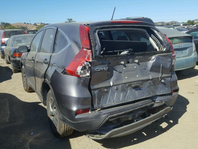 2HKRM3H43GH554389 - 2016 HONDA CR-V SE GRAY photo 3