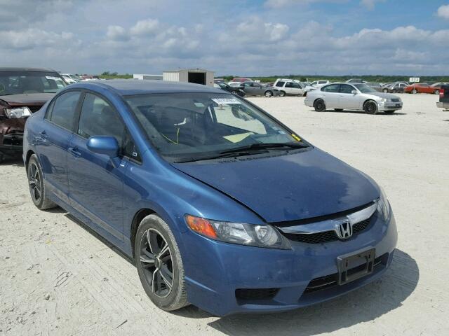 19XFA1F59AE073599 - 2010 HONDA CIVIC LX BLUE photo 1