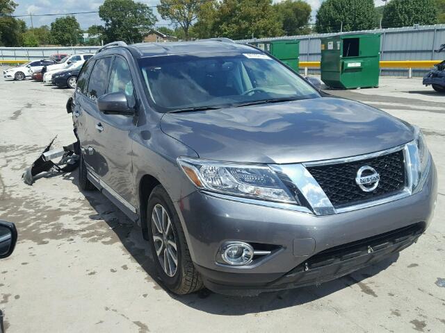 5N1AR2MN1FC672874 - 2015 NISSAN PATHFINDER GRAY photo 1