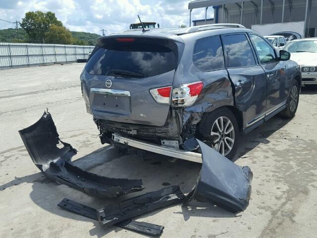 5N1AR2MN1FC672874 - 2015 NISSAN PATHFINDER GRAY photo 4