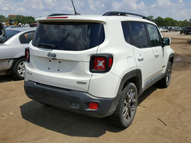 ZACCJBBT0GPD08173 - 2016 JEEP RENEGADE L WHITE photo 4