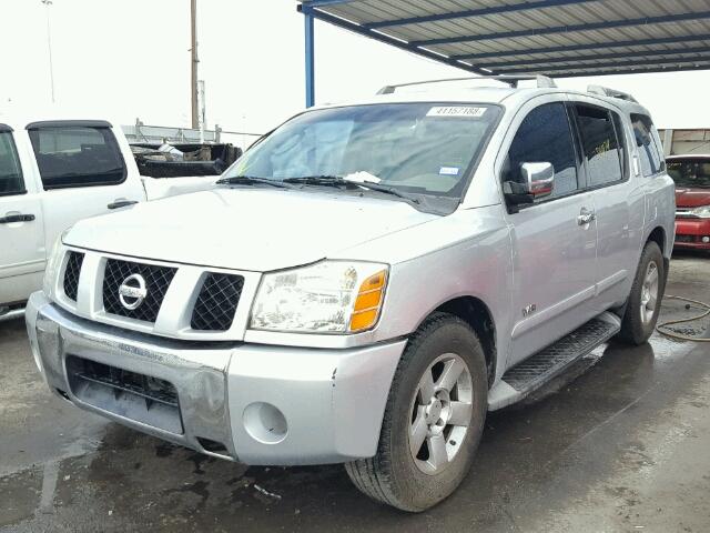 5N1AA08A15N738085 - 2005 NISSAN ARMADA SE SILVER photo 2