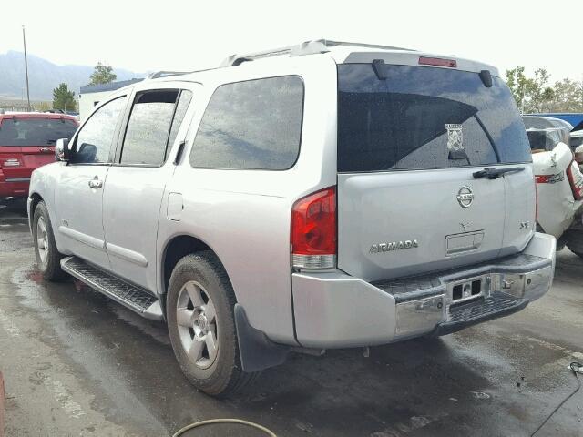 5N1AA08A15N738085 - 2005 NISSAN ARMADA SE SILVER photo 3