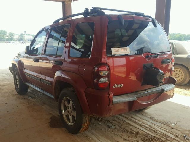 1J4GK38K65W689380 - 2005 JEEP LIBERTY RE RED photo 3