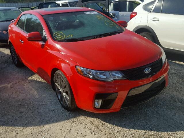 KNAFW6A38B5326782 - 2011 KIA FORTE RED photo 1