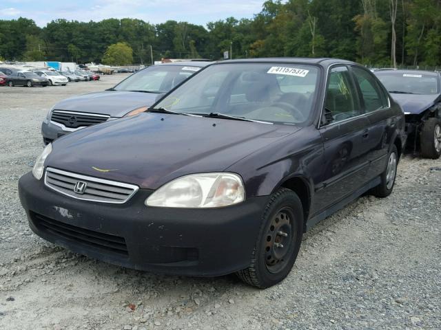 1HGEJ8645YL052361 - 2000 HONDA CIVIC EX MAROON photo 2