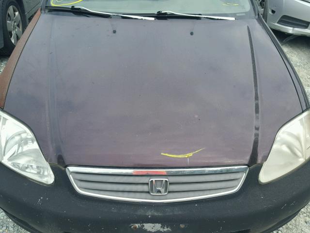 1HGEJ8645YL052361 - 2000 HONDA CIVIC EX მუქწითელი ფოტო 7