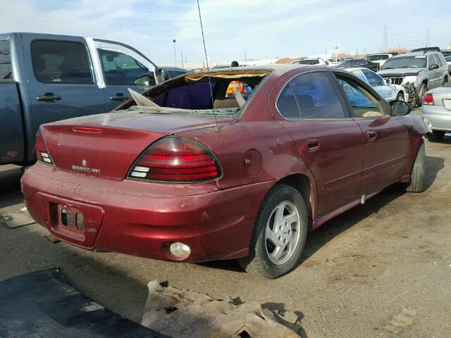 1G2NF52E83C263645 - 2003 PONTIAC GRAND AM S Tünd qırmızı foto 4