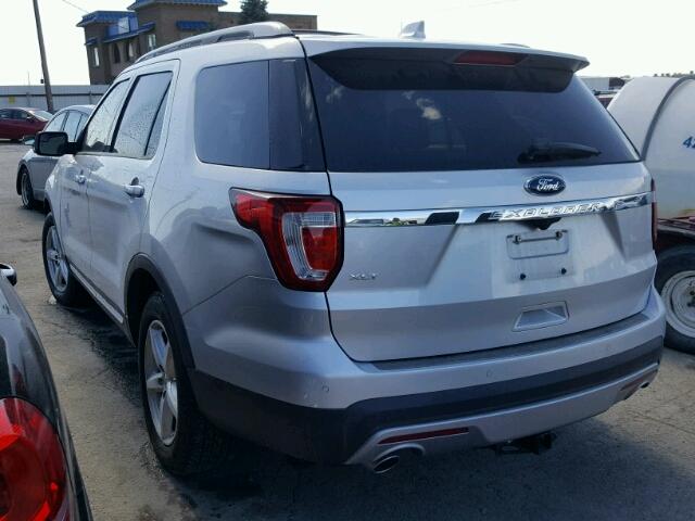 1FM5K7D83GGA85910 - 2016 FORD EXPLORER X GRAY photo 3