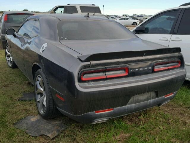 2C3CDZBGXFH713156 - 2015 DODGE CHALLENGER GRAY photo 3