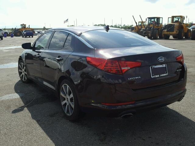 5XXGN4A74CG074446 - 2012 KIA OPTIMA EX MAROON photo 3