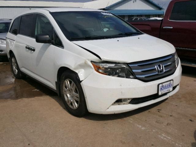 5FNRL5H20BB054873 - 2011 HONDA ODYSSEY LX WHITE photo 1