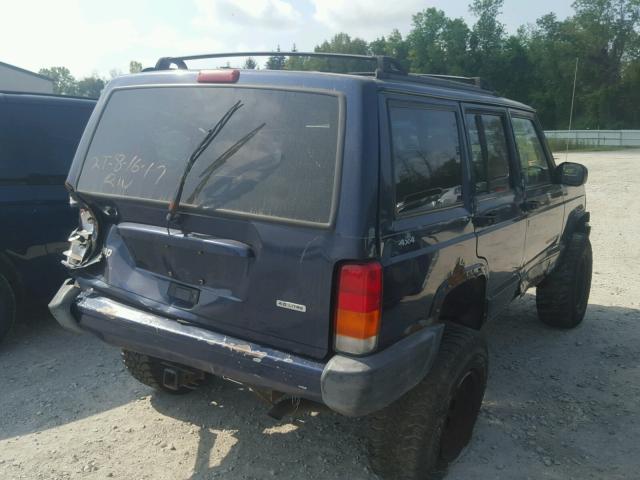 1J4FF48S3YL146418 - 2000 JEEP CHEROKEE S BLUE photo 4