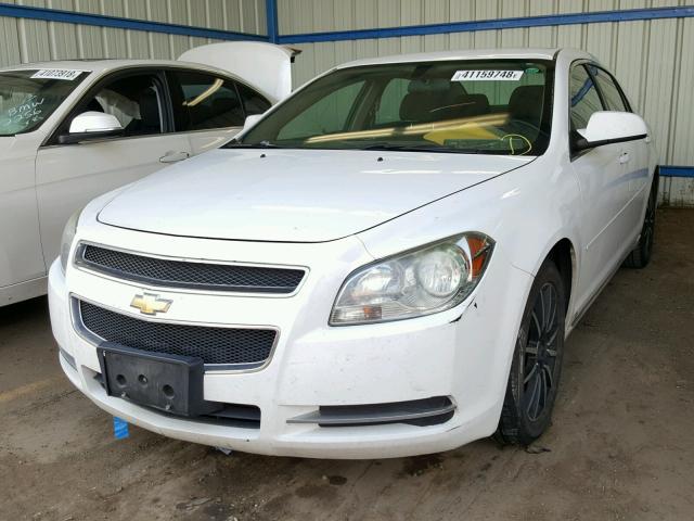 1G1ZH57B59F196797 - 2009 CHEVROLET MALIBU 1LT WHITE photo 2