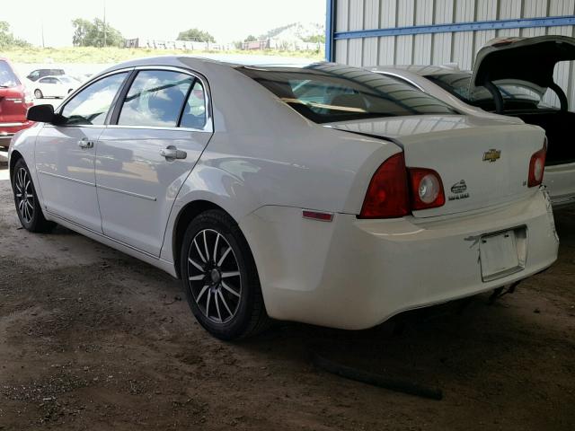 1G1ZH57B59F196797 - 2009 CHEVROLET MALIBU 1LT WHITE photo 3
