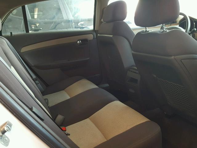 1G1ZH57B59F196797 - 2009 CHEVROLET MALIBU 1LT WHITE photo 6