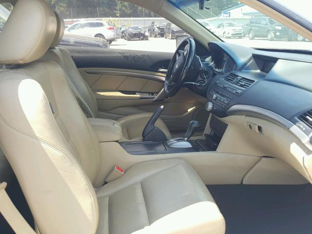 1HGCS12889A001227 - 2009 HONDA ACCORD EXL WHITE photo 5