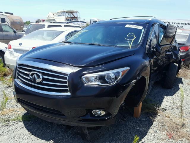 5N1AL0MM5FC545347 - 2015 INFINITI QX60 BLACK photo 2