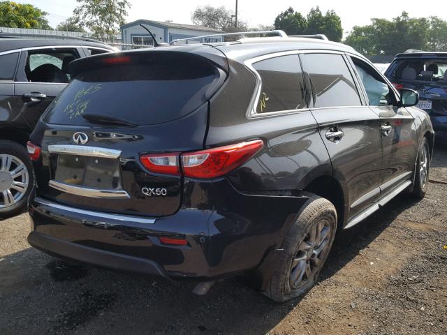 5N1AL0MM5FC545347 - 2015 INFINITI QX60 BLACK photo 4