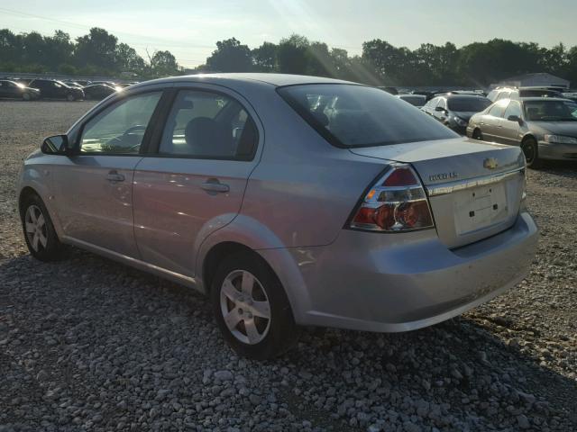 KL1TD566X8B117652 - 2008 CHEVROLET AVEO BASE Күміс фото 3