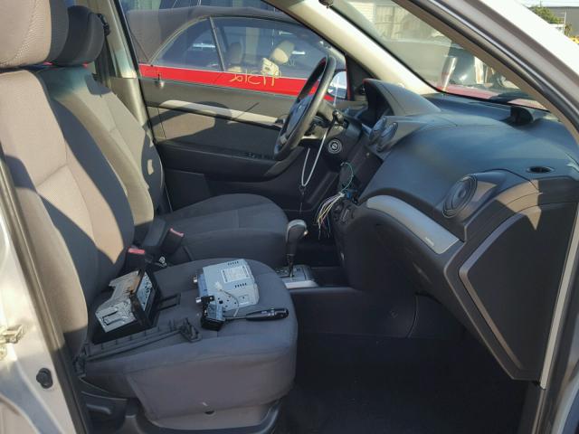 KL1TD566X8B117652 - 2008 CHEVROLET AVEO BASE Күміс фото 5