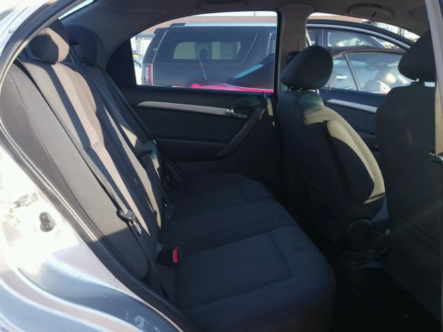 KL1TD566X8B117652 - 2008 CHEVROLET AVEO BASE Күміс фото 6