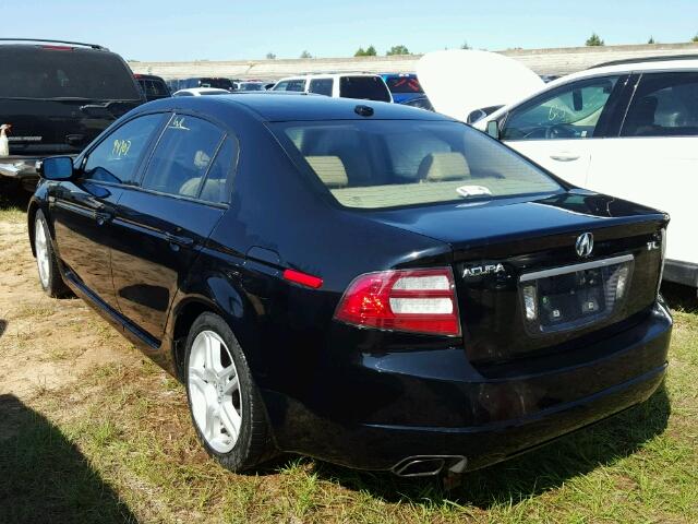 19UUA66277A003560 - 2007 ACURA TL BLACK photo 3