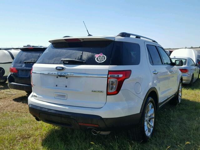 1FM5K7D88DGA79354 - 2013 FORD EXPLORER WHITE photo 4