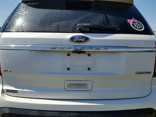 1FM5K7D88DGA79354 - 2013 FORD EXPLORER WHITE photo 9