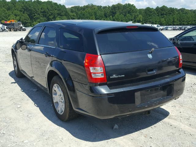 2D4FV47T77H646180 - 2007 DODGE MAGNUM SE BLACK photo 3