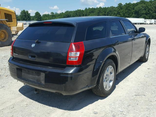 2D4FV47T77H646180 - 2007 DODGE MAGNUM SE BLACK photo 4