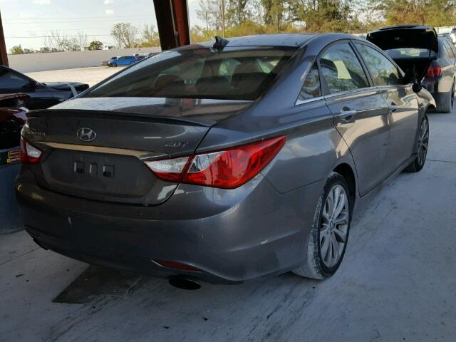 5NPEC4AB3CH476061 - 2012 HYUNDAI SONATA SE GRAY photo 4