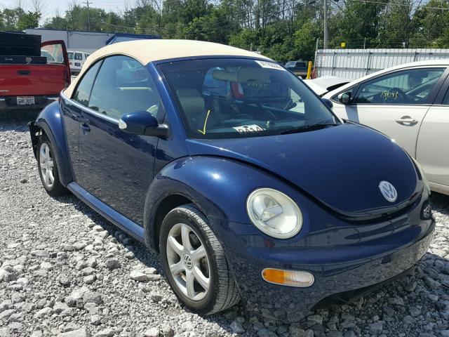 3VWCD31Y15M305595 - 2005 VOLKSWAGEN NEW BEETLE Mavi foto 1