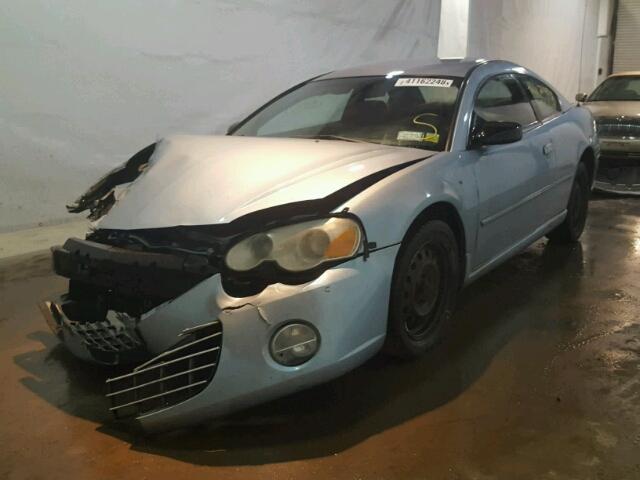 4C3AG42G34E146275 - 2004 CHRYSLER SEBRING LX BLUE photo 2