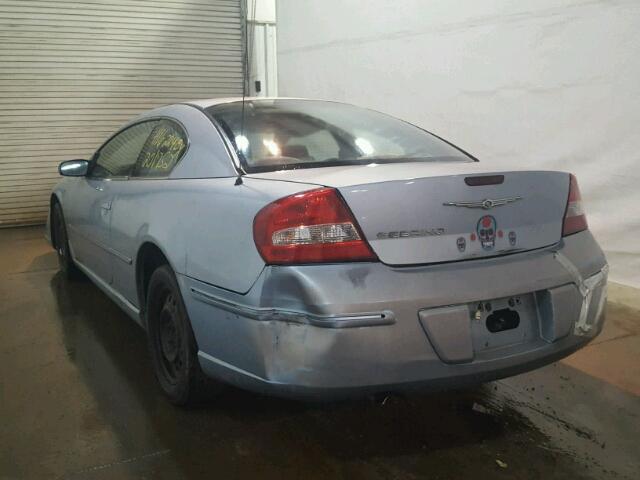 4C3AG42G34E146275 - 2004 CHRYSLER SEBRING LX BLUE photo 3