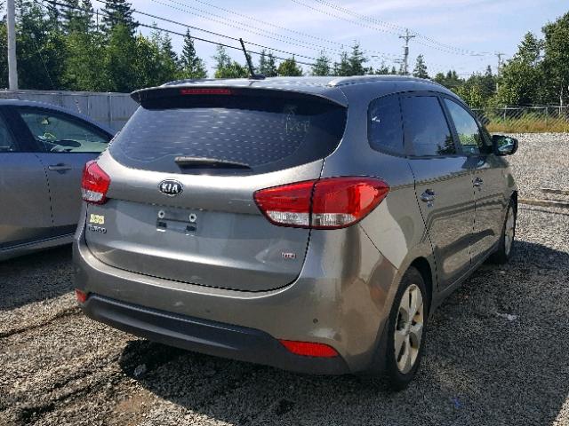 KNAHT8A3XE7065368 - 2014 KIA RONDO GRAY photo 4