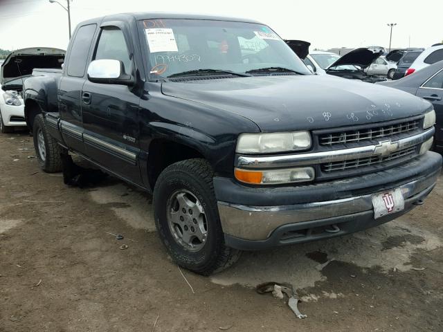 2GCEK19TX11389268 - 2001 CHEVROLET SILVERADO BLACK photo 1