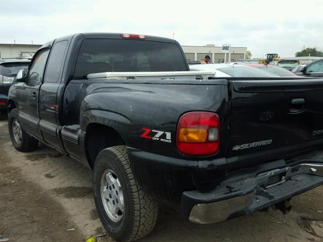 2GCEK19TX11389268 - 2001 CHEVROLET SILVERADO BLACK photo 3