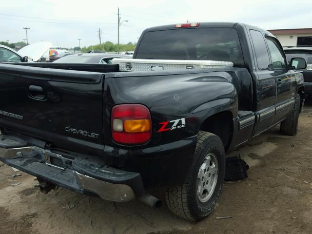 2GCEK19TX11389268 - 2001 CHEVROLET SILVERADO BLACK photo 4